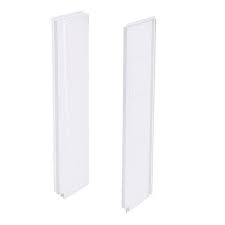 Photo 1 of A2 8 in. x 24 in. x 62 in. 2-piece Direct-to-Stud Shower Wall Panels in White