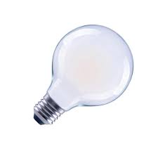 Photo 1 of 60-Watt Equivalent G25 Globe Dimmable ENERGY STAR Frosted Glass Filament LED Vintage Edison Light Bulb Daylight (2 3-Packs)
