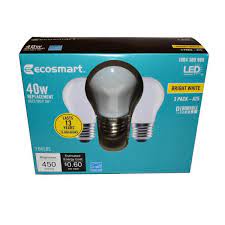 Photo 1 of 40-Watt Equivalent A15 Dimmable ENERGY STAR Frosted Glass Filament Vintage Edison LED Light Bulb Bright White (4 3-Packs)
