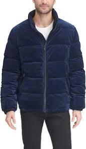 Photo 1 of DKNY Men's Quilted Velvet Ultra Loft Puffer Jacket- XLARGE
