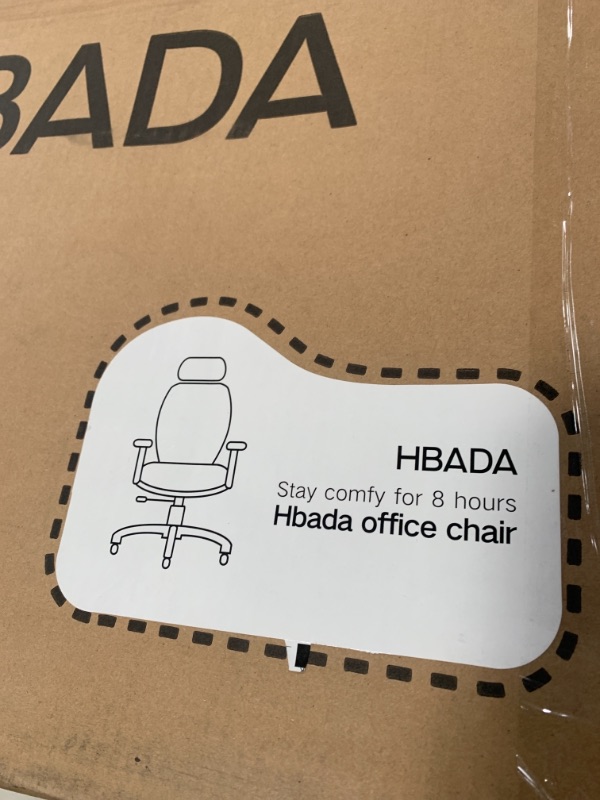 Photo 3 of Hbada Office Chair Desk Chair Flip-up Armrest Ergonomic Task Chair Compact 120° Locking 360° Rotation Seat Surface Lift Reinforced Nylon Resin Base, Black
