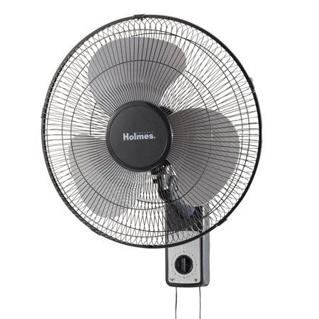 Photo 1 of 16 Wall Mount Fan 3-speed Metal Black - All
