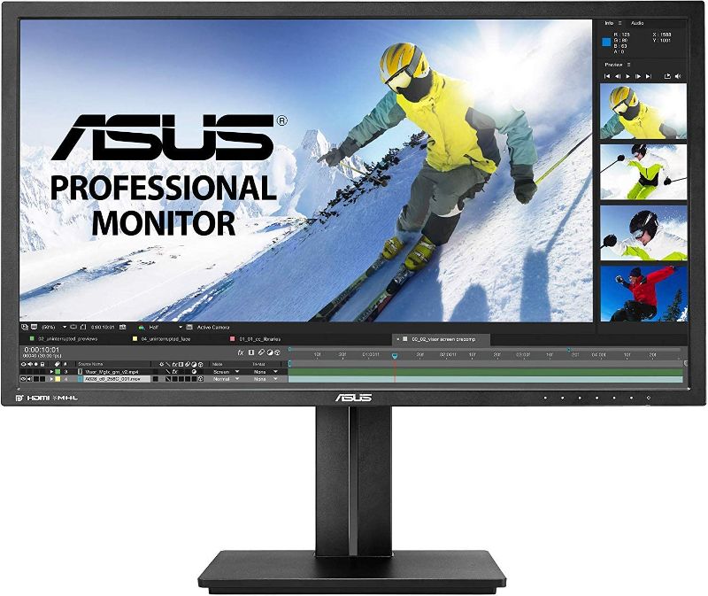 Photo 1 of ASUS PB287Q 28" 4K/ UHD 3840x2160 1ms DisplayPort HDMI Ergonomic Back-lit LED Monitor,Black
