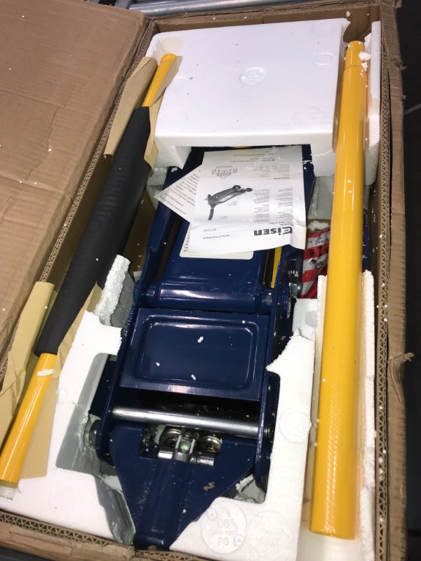 Photo 2 of Aain Heavy duty 3 Ton Floor Jack, Steel Hydraulic Service Jack Quick Rise With Double Pump Quick Lift, Blue HT3300
