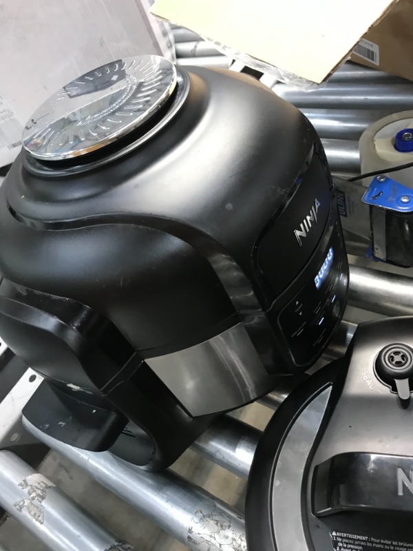Photo 1 of Ninja OS101 Foodi 9-in-1 Pressure Cooker and Air Fryer with Nesting Broil Rack, 5 Quart, Stainless Steel
