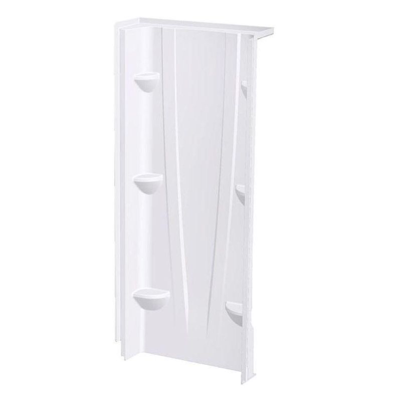 Photo 1 of Aquatic 3274CBW Back Shower Wall, 32 in W x 74 in H x 5 in D, White

