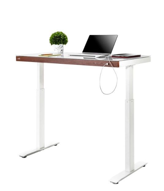 Photo 1 of Seville Classics airLIFT 48" Tempered Glass Electric Sit-Stand Desk
