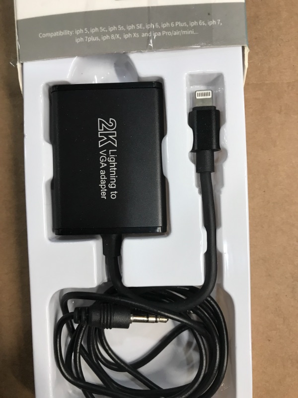 Photo 1 of Onten 755106 Lightning To VGA Adapter With Audio
