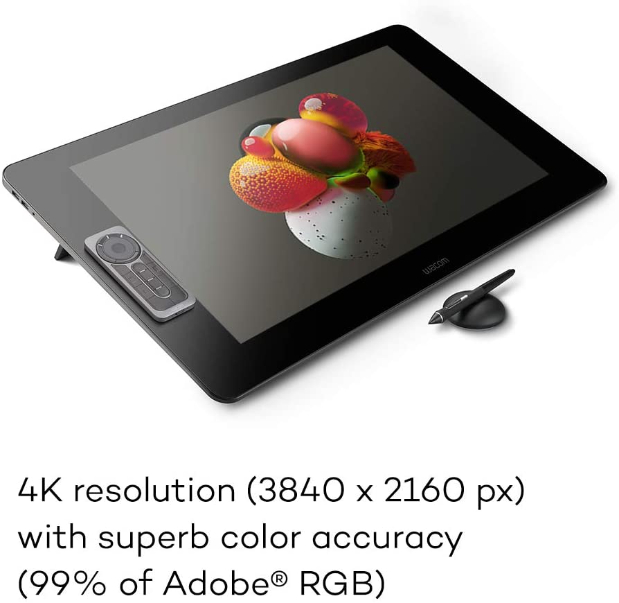 Photo 1 of Wacom Cintiq Pro 24 Creative Pen and Touch Display – 4K graphic drawing monitor with 8192 pen pressure and 99% Adobe RGB (DTH2420K0), Black
