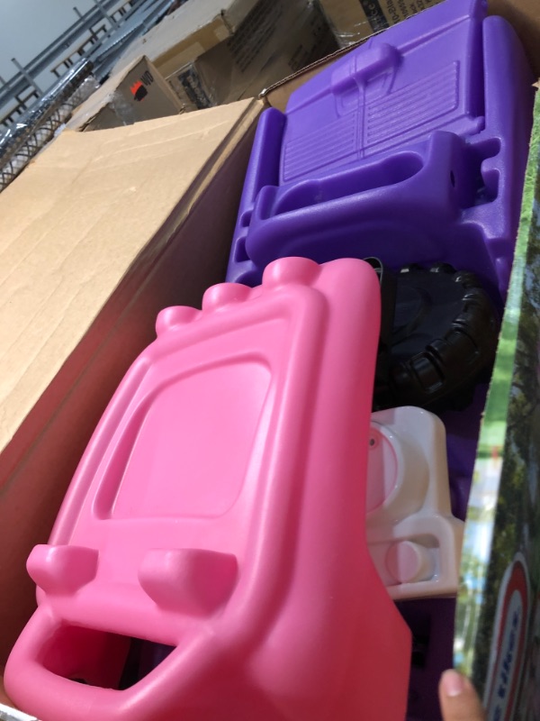 Photo 2 of ***MISSING PARTS***Little Tikes Pink and Purple Princess Cozy Foot to Floor Kids Ride On Truck