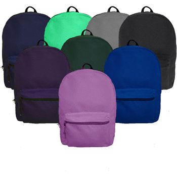 Photo 1 of 17" Basic Backpack in Assorted Colors 
2-PACK 