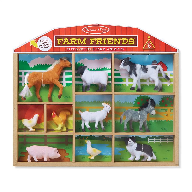 Photo 1 of -Melissa &-Doug Farm Friends Collectible Toy Animal Figures (10 pcs)
