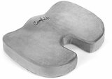 Photo 1 of ComfiLife Premium Comfort Seat Cushion - Non-Slip Orthopedic 100% Memory Foam Coccyx Cushion for Tailbone Pain - Cushion for Office Chair Car Seat - Back Pain & Sciatica Relief, grey
