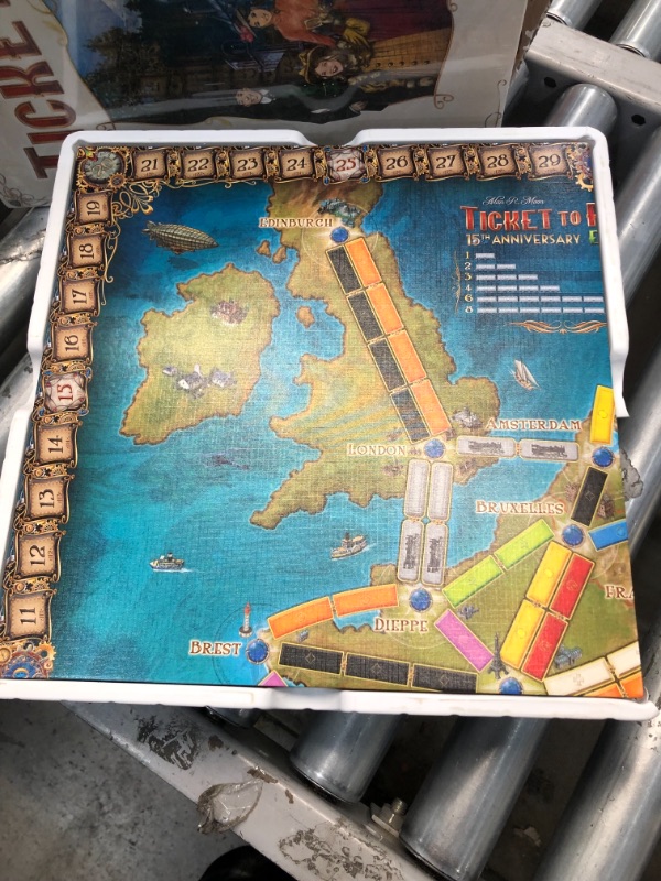 Photo 1 of Ticket to Ride Europe Board Game 15th Anniversary Deluxe Edition | Family Board Game | Train Game | Ages 8+ | For 2 to 5 players | Average Playtime 30-60 minutes | Made by Days of Wonder
