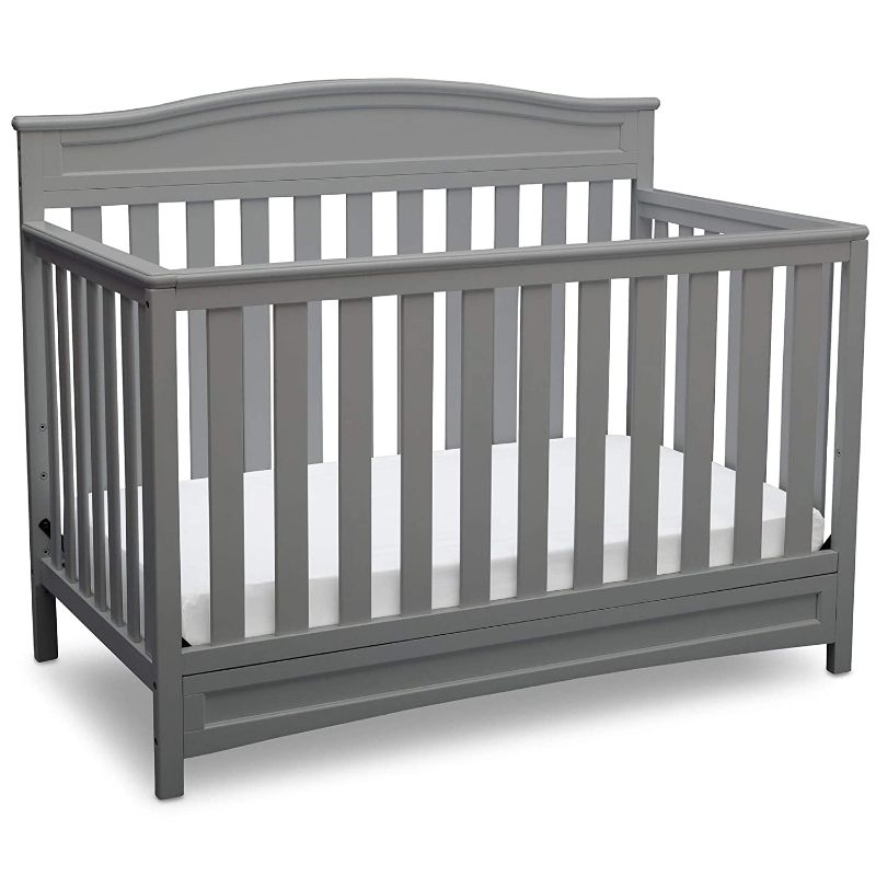 Photo 1 of Delta Children Emery 4-in-1 Convertible Baby Crib, Grey
