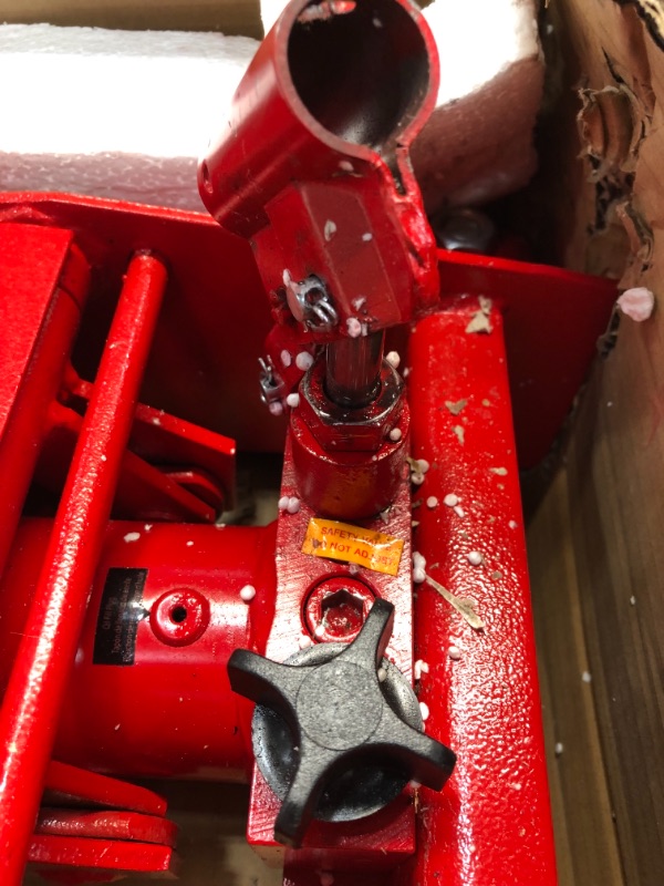 Photo 2 of BIG RED TR4076 Torin Hydraulic Roll-Under Transmission Service/Floor Jack: 1/2 Ton (1,000 lb) Capacity, Red
