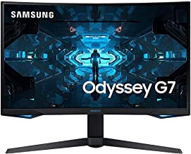 Photo 1 of SAMSUNG Odyssey G7 Series 32-Inch WQHD (2560x1440) Gaming Monitor, 240Hz, Curved, 1ms, HDMI, G-Sync, FreeSync Premium Pro (LC32G75TQSNXZA)