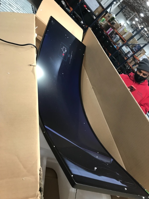 Photo 2 of (damaged/scratched screen and pixels) 
SAMSUNG 49-inch Odyssey G9 Gaming Monitor | QHD, 240hz, 1000R Curved, QLED, NVIDIA G-SYNC & FreeSync | LC49G95TSSNXZA Model
