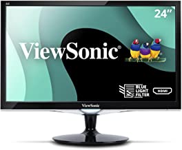 Photo 1 of ViewSonic VX2452MH 24 Inch 2ms 60Hz 1080p Gaming Monitor with HDMI DVI and VGA inputs, Black