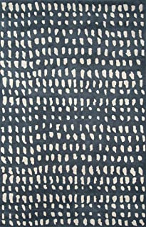 Photo 1 of (LARGE TEAR)
(DIRTY/HAIRY) 
 
Novogratz Delmar Collection Boho Dots Area Rug, 9'0" x 12'0", Blue