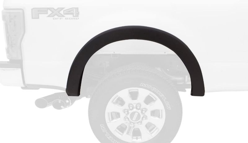 Photo 1 of Bushwacker 20941-02 Black OE-Style Smooth Finish 4-Piece Fender Flare Set for 2011-2016 Ford F-250 & F-350 Super Duty
