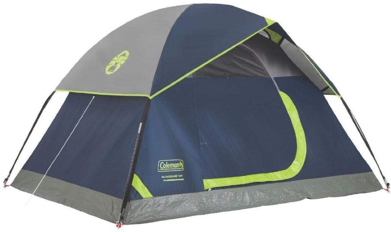 Photo 1 of Coleman Sundome 2 Person Outdoor Hiking Camping Tent w/ Rainfly Awning