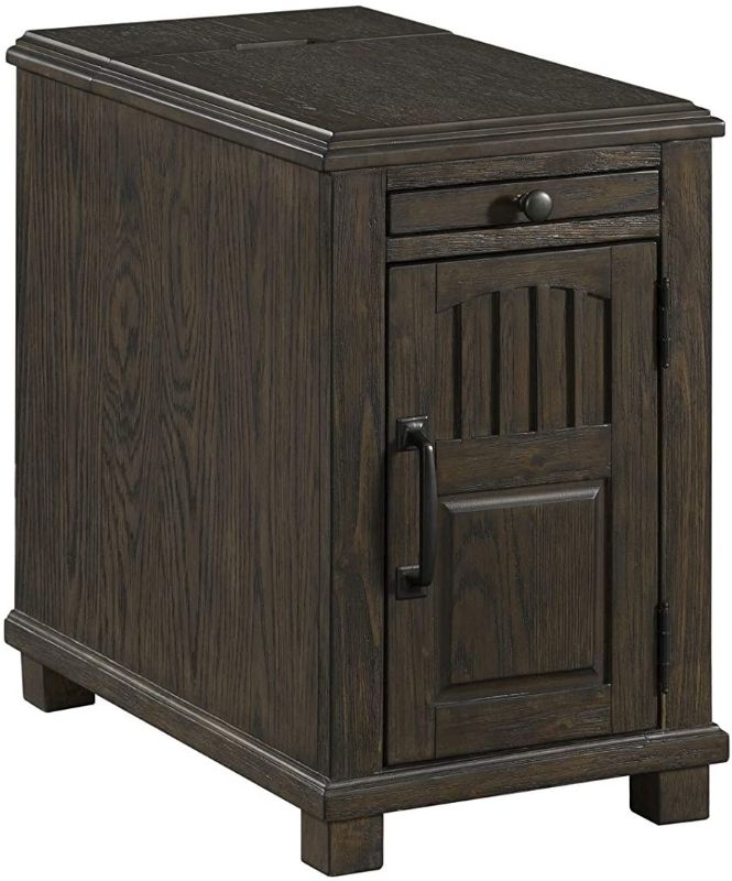 Photo 1 of Lane Home Furnishings Power Chairside Table, Dark Brown
