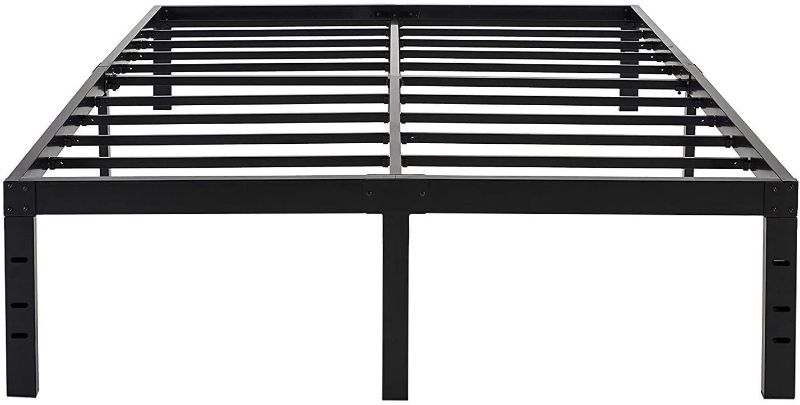 Photo 1 of 45MinST 18 Inch Maximum Storage Bed Frame/Reinforced Platform /3800lbs Heavy Duty/Easy Assembly/ Mattress Foundation/Steel Slat/Noise Free, King
