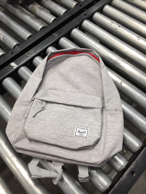 Photo 1 of Herschel Classic Backpack, Light Grey Crosshatch, Mid-Volume 18.0L
