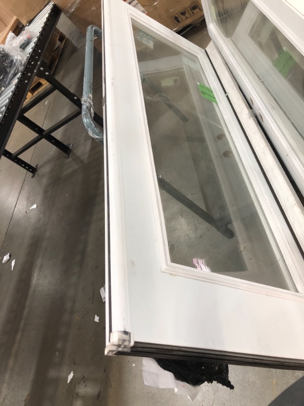 Photo 1 of 72-in x 80-in Tempered Clear Glass Primed Steel Left-Hand Inswing Prehung Double Door French Patio Door ENERGY STAR Northern Zone ENERGY STAR North/Central Zone DOORS ONLY 