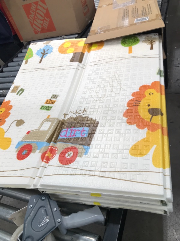 Photo 1 of Bammax Play Mat, Folding Mat Baby Crawling Mat Kids Playmat Waterproof Non Toxic Anti-Slip Mat for Babies, Infants, Toddlers, 70" x 77.5" x 0.6"
