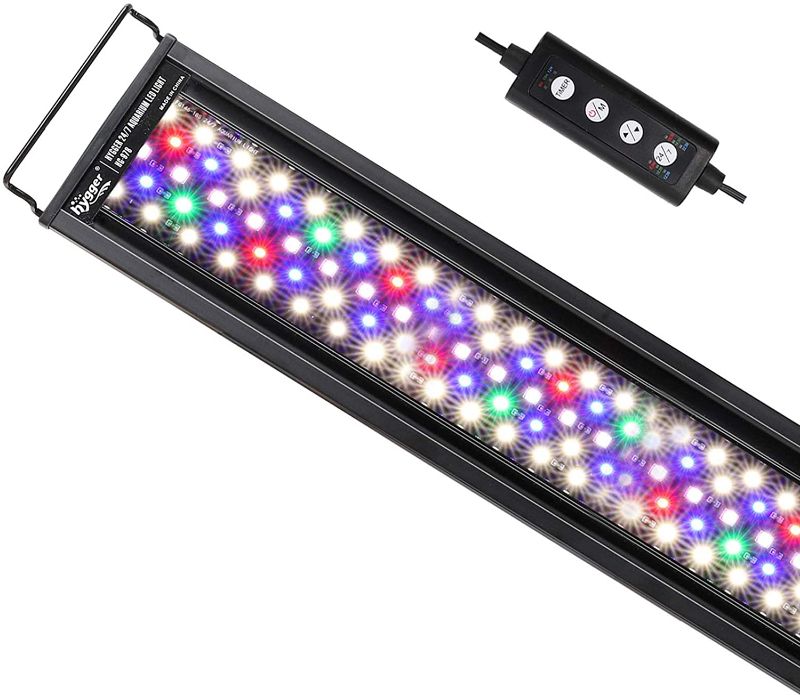 Photo 1 of hygger Advanced Full Spectrum LED Aquarium Light with 24/7 Lighting Cycle 6 Colors 5 Intensity Customize Fish Tank Light for 30-36 in Freshwater Planted Tank with Timer

//MISSING CABLE TO TURN ON 
