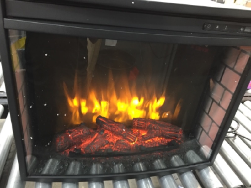 Photo 1 of FIREPLACE INSERT ONLY
Pleasant Hearth GHP Group Fireplace Darby Mantel Black Finish with 24 inch Electric Flame Firebox
