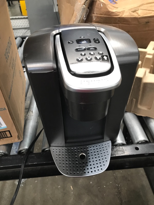 Photo 2 of Keurig K-Elite Coffee Maker, Single Serve K-Cup Pod Coffee Brewer, With Iced Coffee Capability, Brushed Slate
//MINOR COSMETIC DAMAGE, TESTED AND FUNCTIONAL
