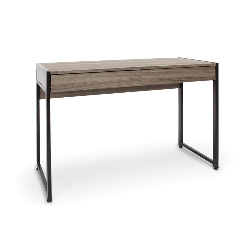 Photo 1 of Essentials by OFM 2-Drawer Office Desk, Driftwood (ESS-1002-DWD)
