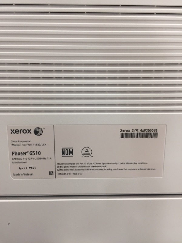 Photo 6 of Xerox Phaser 6510/DN USB & Network Ready Color Laser Printer
