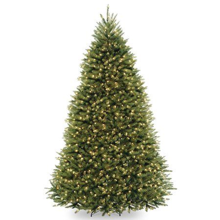 Photo 1 of 9-ft. Pre-Lit Dunhill Fir Artificial Christmas Tree, Green
