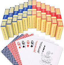 Photo 1 of  Teskyer Standard Playing Cards, 12 Decks (6 Red/6 Blue) Regular Prin