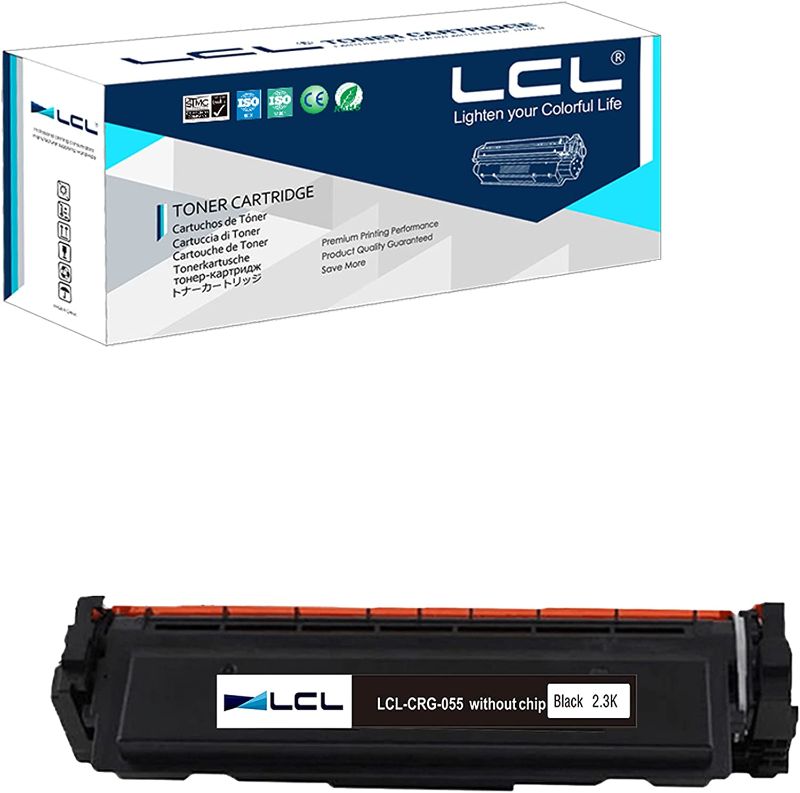 Photo 1 of LCL Compatible Toner Cartridge Replacement for Canon 055 CRG-055 3016C001 Color imageCLASS MF740C MF741Cdw MF743Cdw MF745Cdw MF746Cdw LBP660C Printer?1-Pack Black Without chip
