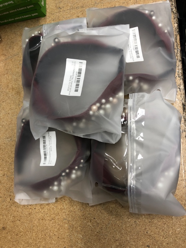 Photo 1 of SONSENAI Headbands for Women Girls, Fashion Headbands Wide Headbands with Pearls Knot Turban Hairband Beaded Headbands Accessories for Women and Girls(Wine red) 5 PACK.

