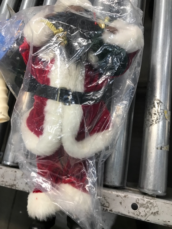 Photo 2 of  Christmas Collectible Santa Black African American Santa Figure 17” 