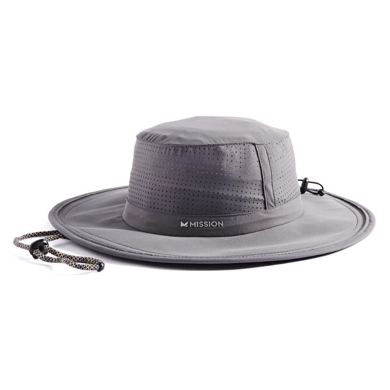 Photo 1 of ***SOLD AS IS***
Mission Unisex 1-Size Fits All Charcoal Booney Hat, Grey
