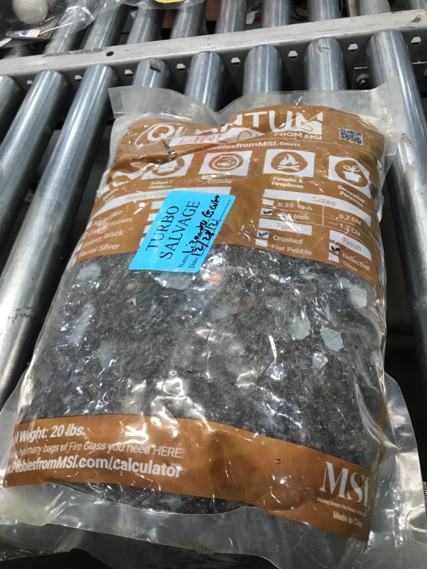 Photo 1 of MSI Quantum Copper Brown 0.25 Cu. Ft. per Bag (0.5 in. ) Fire Glass Pebbles 20 Lb. Bag
