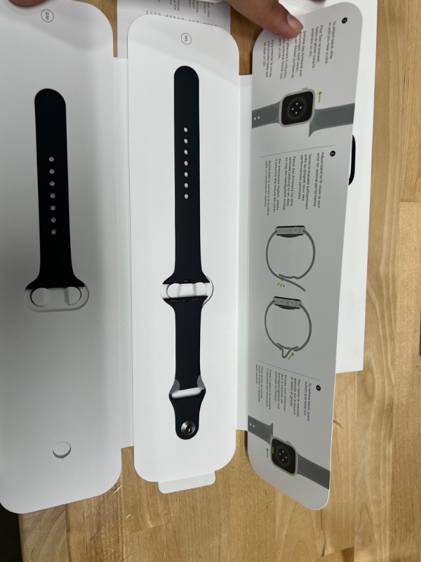 Photo 3 of Apple Watch Series 7 GPS, 41mm Midnight Aluminum Case with Midnight Sport Band - Regular
