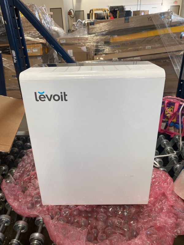 Photo 6 of LEVOIT Smart Wi-Fi Air Purifier Large Room, H13 True HEPA Filter, Smoke Eater and Odor Eliminator, Cleaners for Allergies and Pets, Mold Pollen Dust, Works with Alexa, LV-PUR131S, White AS IS USED, DAMAGED (NONFUNCTIONAL) PARTS ONLY, DOOR FALLS OFF
