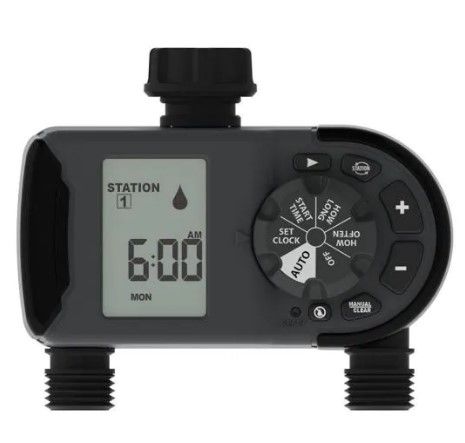 Photo 1 of 2-Outlet Hose Faucet Timer
