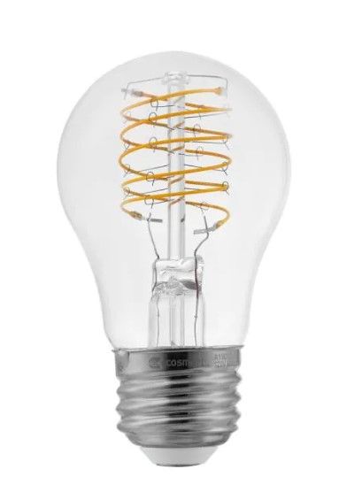 Photo 1 of 40-Watt Equivalent A15 Dimmable Fine Bendy Filament LED Vintage Edison Light Bulb Bright White 3000K (2-Pack) TWO BOXES (4 LIGHT BULBS) 
