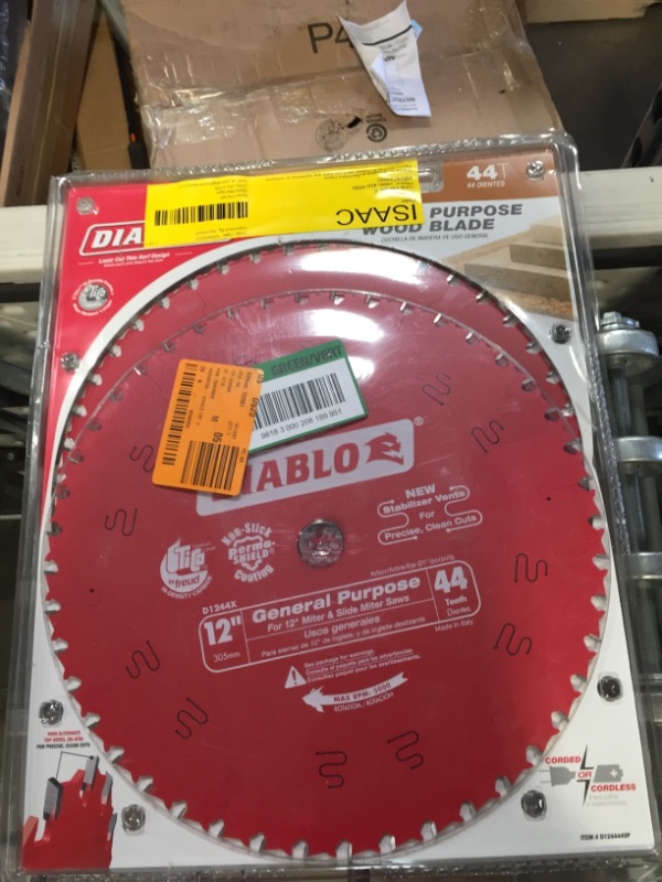 Photo 2 of 12 in. x 44-Teeth General Purpose Saw Blade (2-Pack)