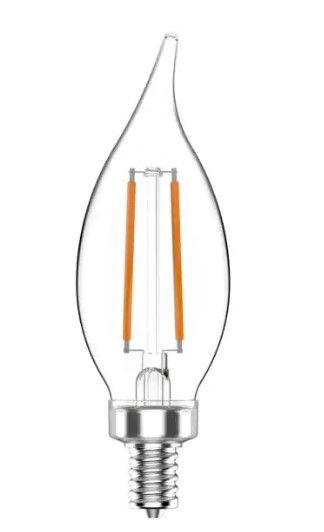 Photo 1 of 40-Watt Equivalent BA11 Non-Dimmable Clear Glass Filament Vintage Edison LED Light Bulb Soft White (8-Pack)
2 PACK