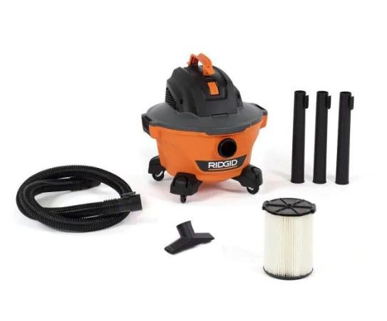 Photo 1 of RIDGID
6 Gal. 3.5-Peak HP NXT Wet/Dry Shop Vacuum with Filter, Hose and Accessories